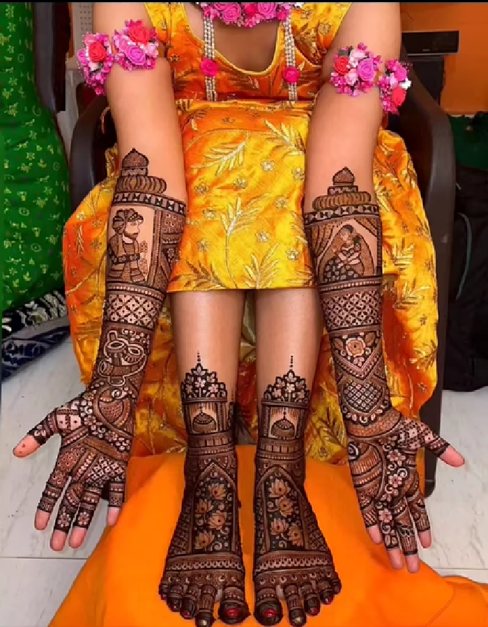 Best Bridal Foot Mehndi Artist in Delhi Home Service