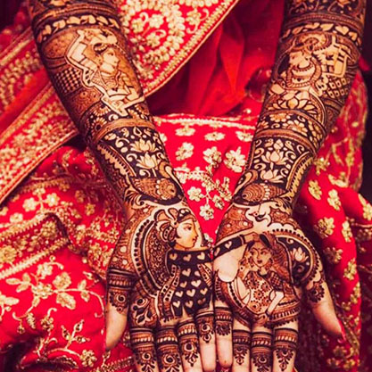Traditional Mehandi in Agra