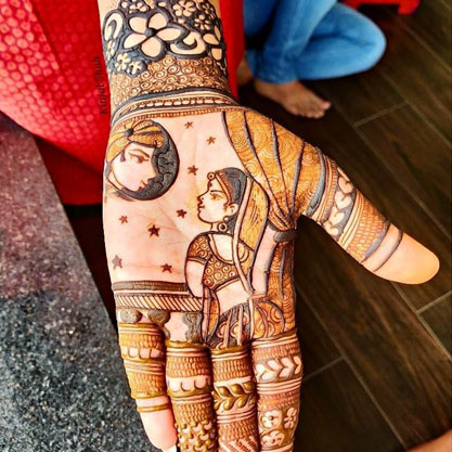 50+ Jaw-Dropping Yet Simple Karwa Chauth Mehndi Design Ideas-sonthuy.vn